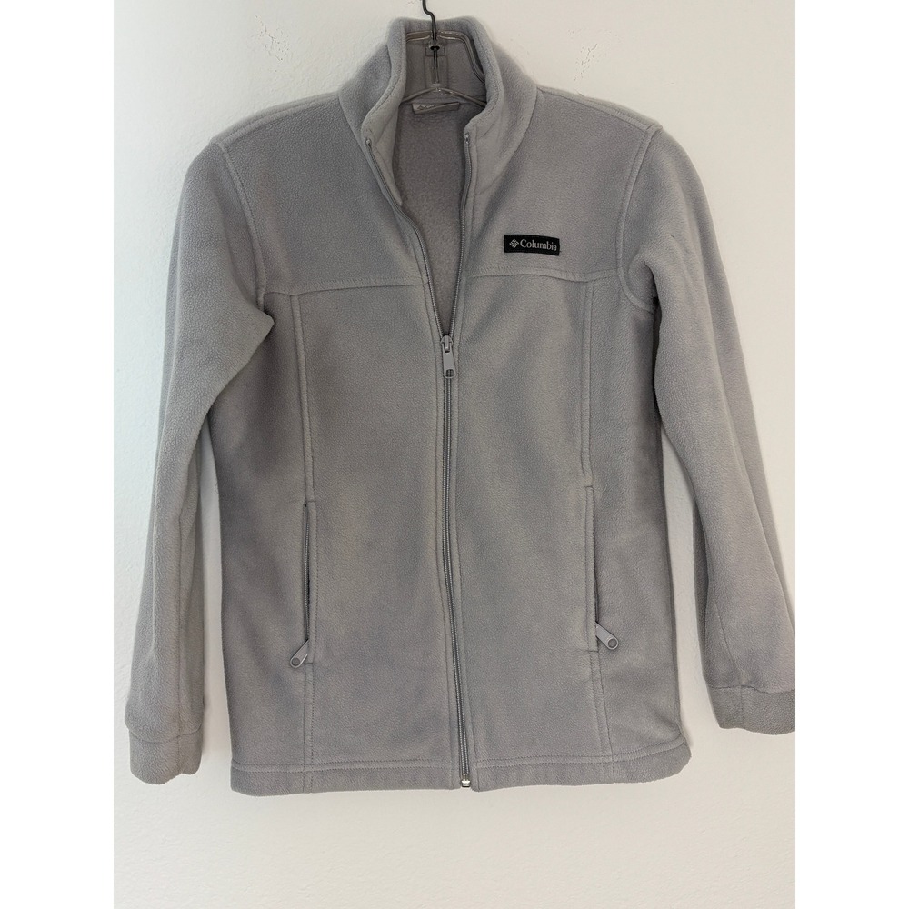 Columbia Benton Springs Full Zip Fleece Jacket Grey Womens Medium M 10/12